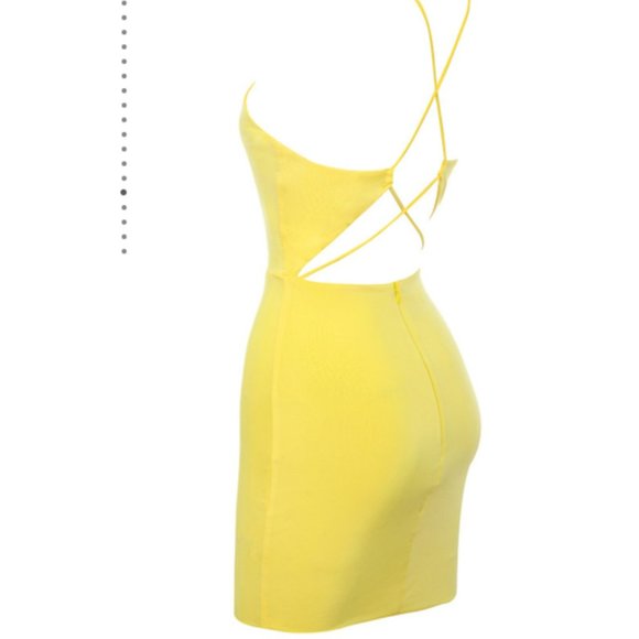 Mistress Rocks 'DANGER ZONE' Sherbet Lemon Mini Dress Women's Large NEW - Picture 7 of 9